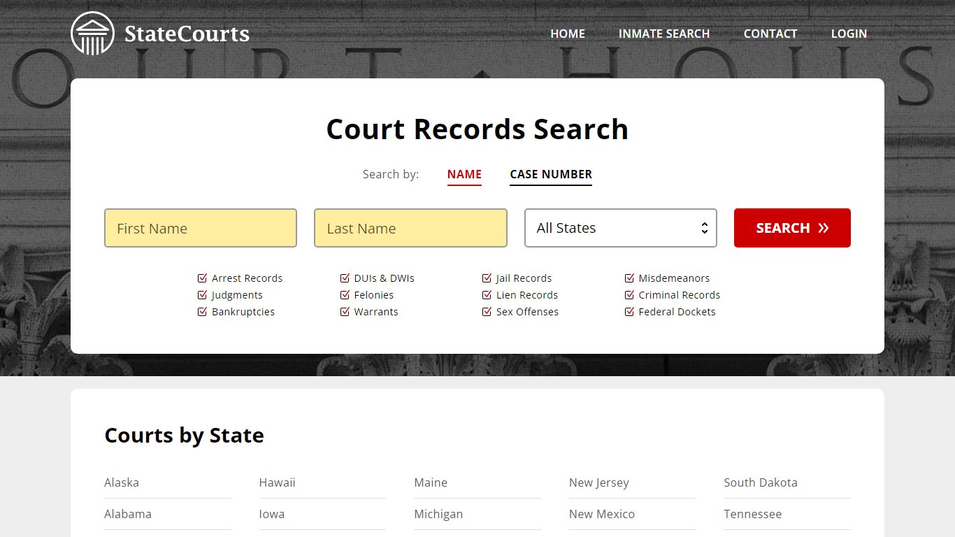Inmate Search and Jail Records Online - StateCourts